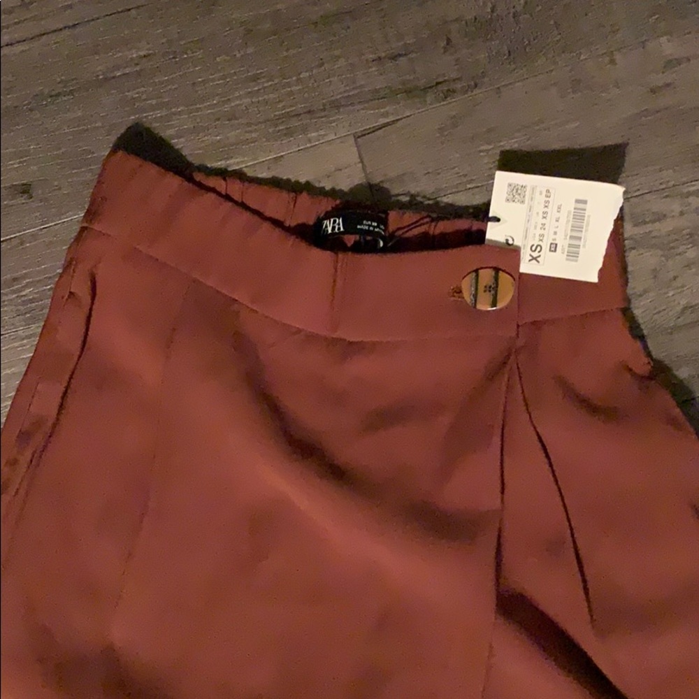 Zara cropped wide leg pants NWT.